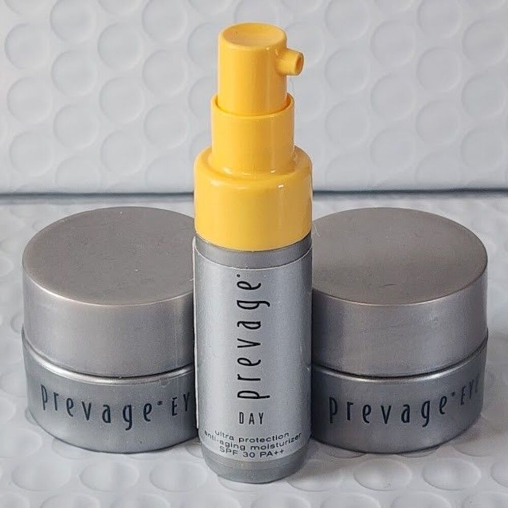 Elizabeth Arden Prevage Day & Eye Moisturizer Anti Aging Cream Travel 3PC Mini